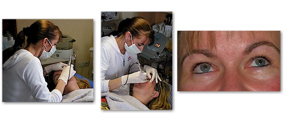 Ausf�hrung von Permanent Make up im Kosmetikstudio Sabine Geib - Saarland