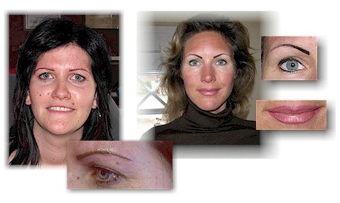 Beispiele Permanent make up vorher nachher